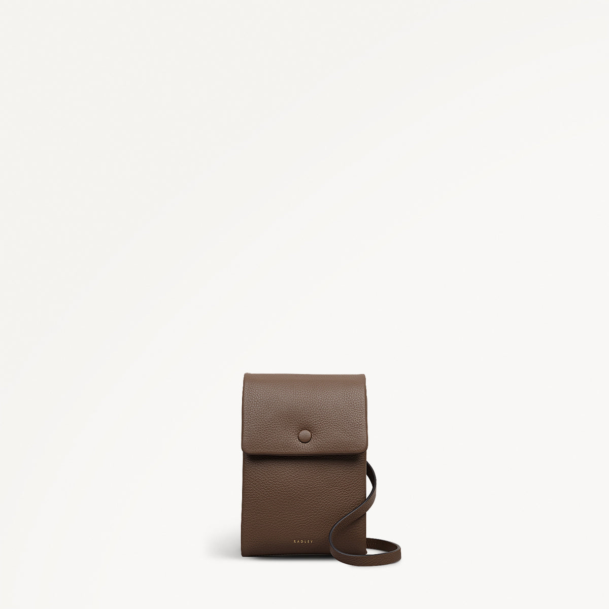 Mallow Street Leather Medium Phone Cross Body Bag in Coffee - 112291