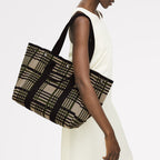 Hadleigh Place Fabric Large Open Top Tote Bag in Porcini - 112294