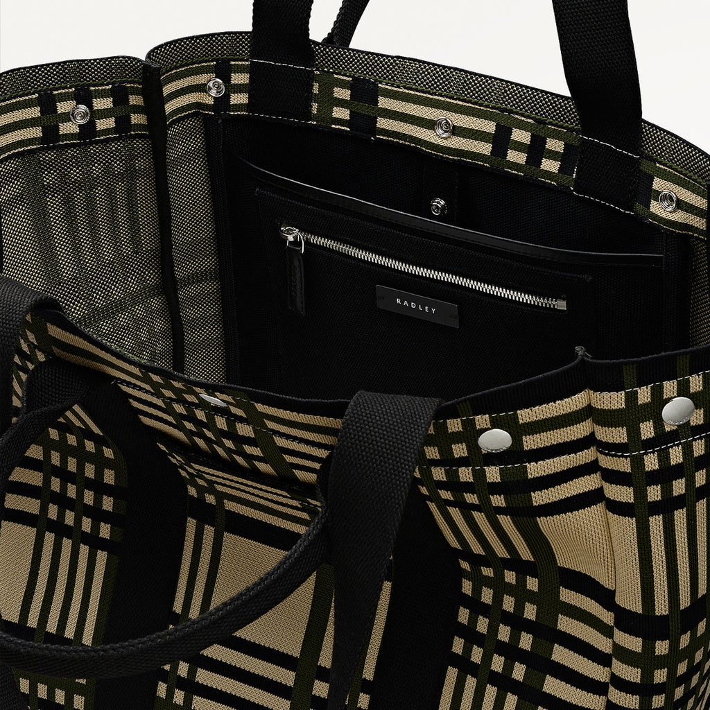 Hadleigh Place Fabric Large Open Top Tote Bag in Porcini - 112294