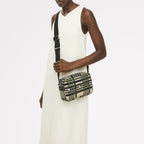 Hadleigh Place Fabric Small Ziptop Cross Body Bag in Porcini - 112295