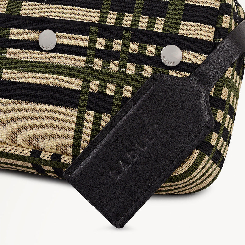 Hadleigh Place Fabric Small Ziptop Cross Body Bag in Porcini - 112295