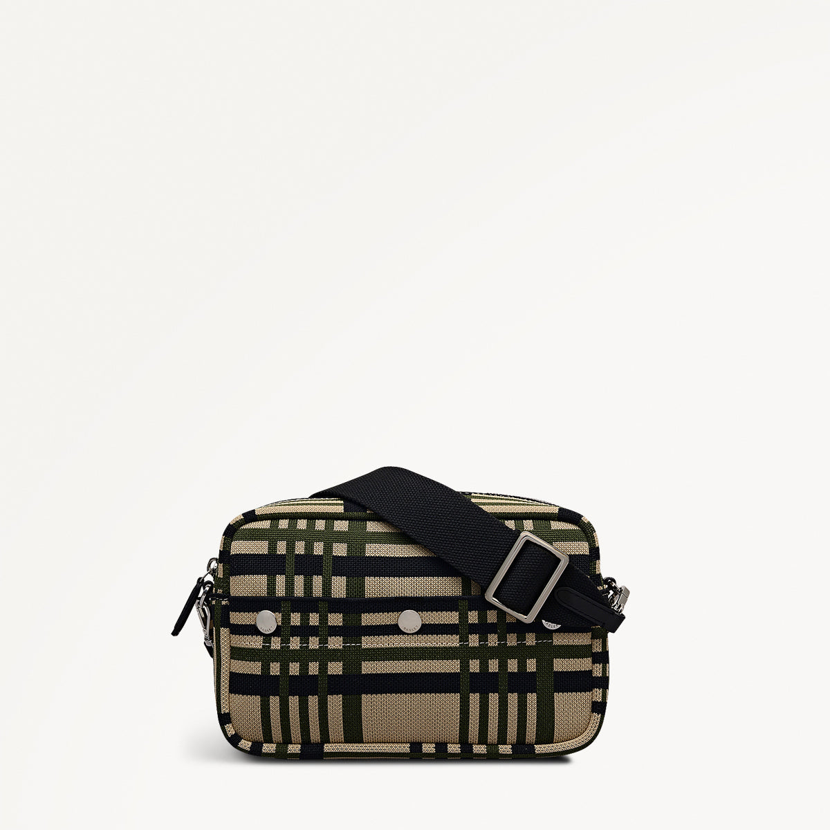 Hadleigh Place Fabric Small Ziptop Cross Body Bag in Porcini - 112295