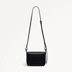 Westwell Lane Leather Small Flapover Cross Body Bag in Black - 112300