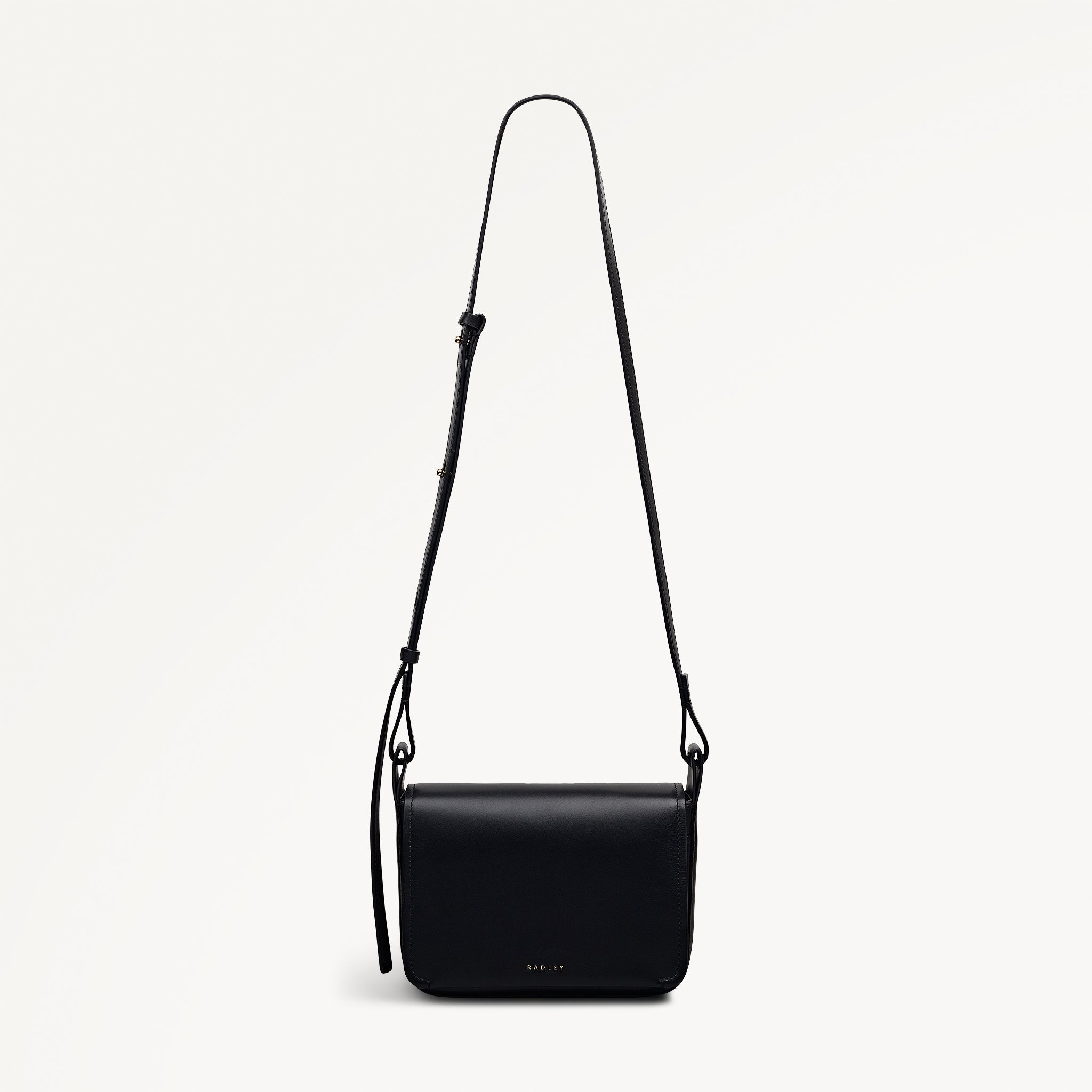 Westwell Lane Leather Small Flapover Cross Body Bag in Black - 112300