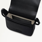 Westwell Lane Leather Small Flapover Cross Body Bag in Black - 112300