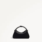 De Beauvoir Leather Small Ziptop Grab Bag in Black - 112302