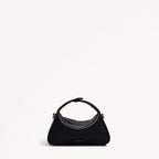 De Beauvoir Leather Small Ziptop Grab Bag in Black - 112302