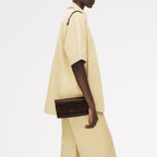 The Rathbone - Faux Croc Micro Flapover Cross Body Dark Oak - 112312