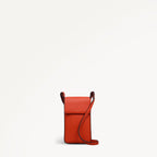 Westwell Lane Leather Medium Phone Cross Body Bag in Flame - 112316