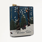 Book Street Leather Small Flapover Cross Body Bag in Teal - 112318