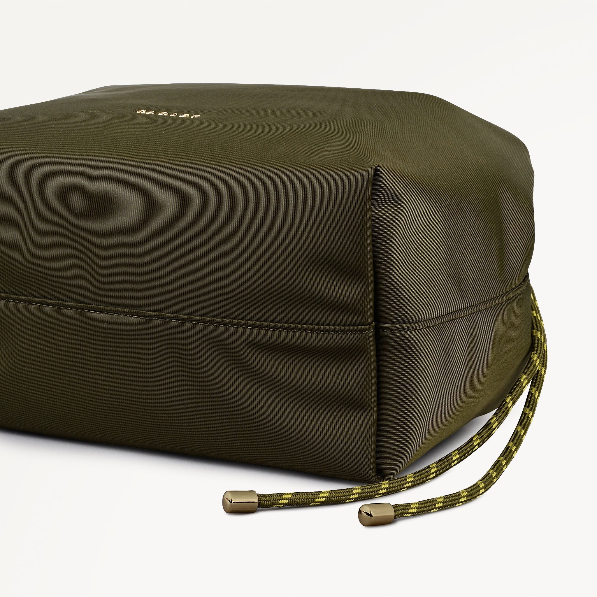 Eden Row Fabric Small Open Top Cross Body Bag in Khaki - 112323