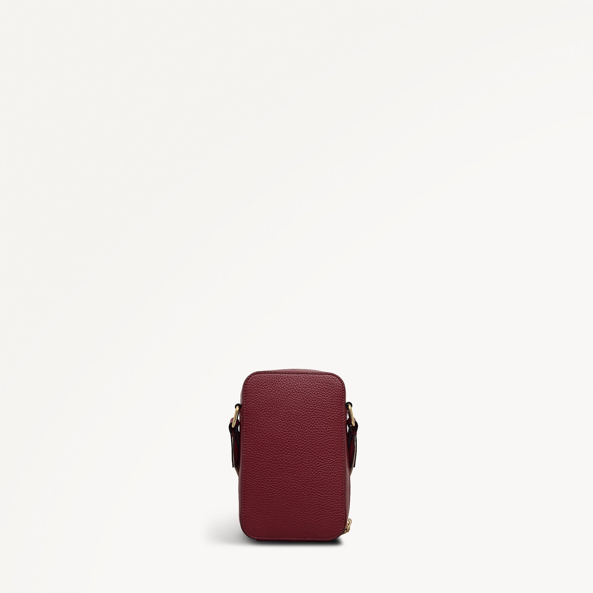 Alba Place Leather Medium Phone Cross Body Bag in Carmine - 112620