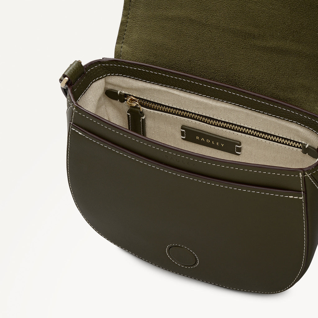 Liverpool Gardens Medium Flapover Cross Body Bag in Pine Needle - 112745