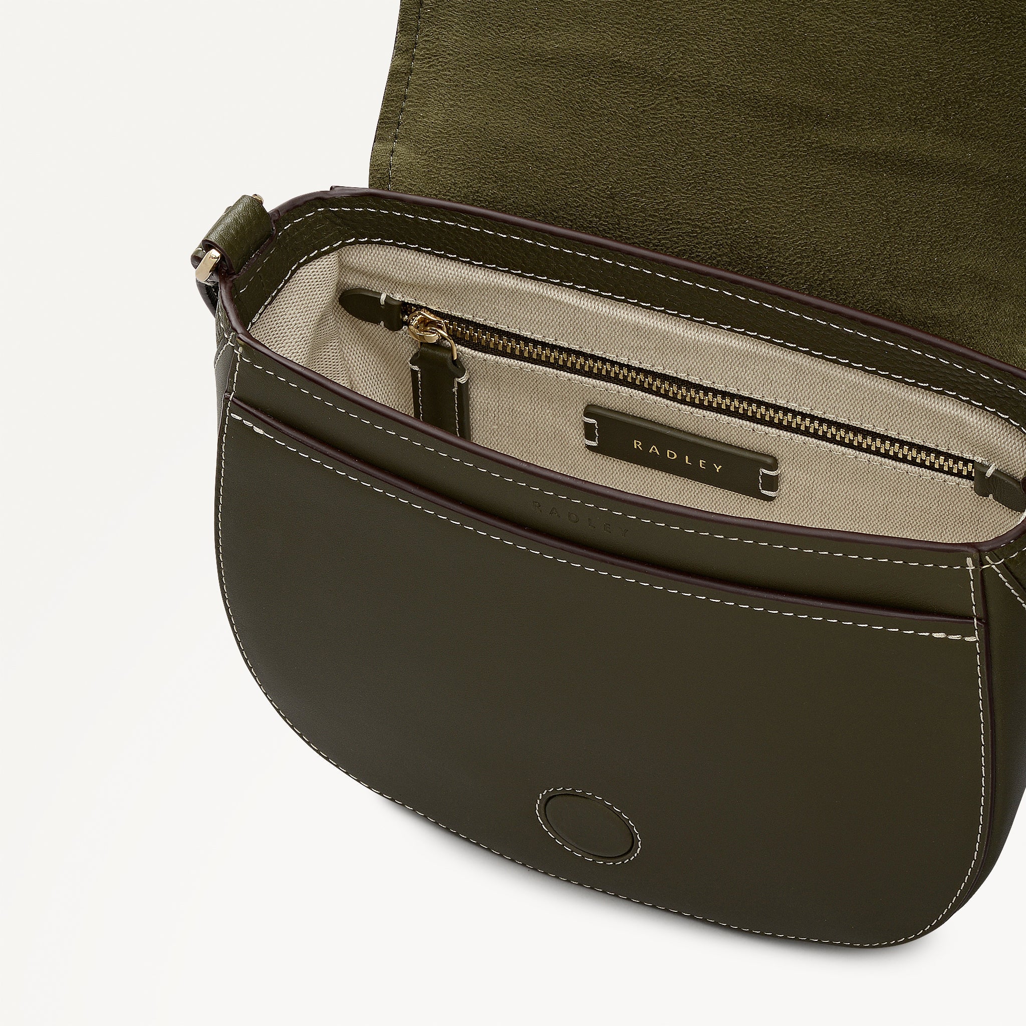 Liverpool Gardens Medium Flapover Cross Body Bag in Pine Needle - 112745