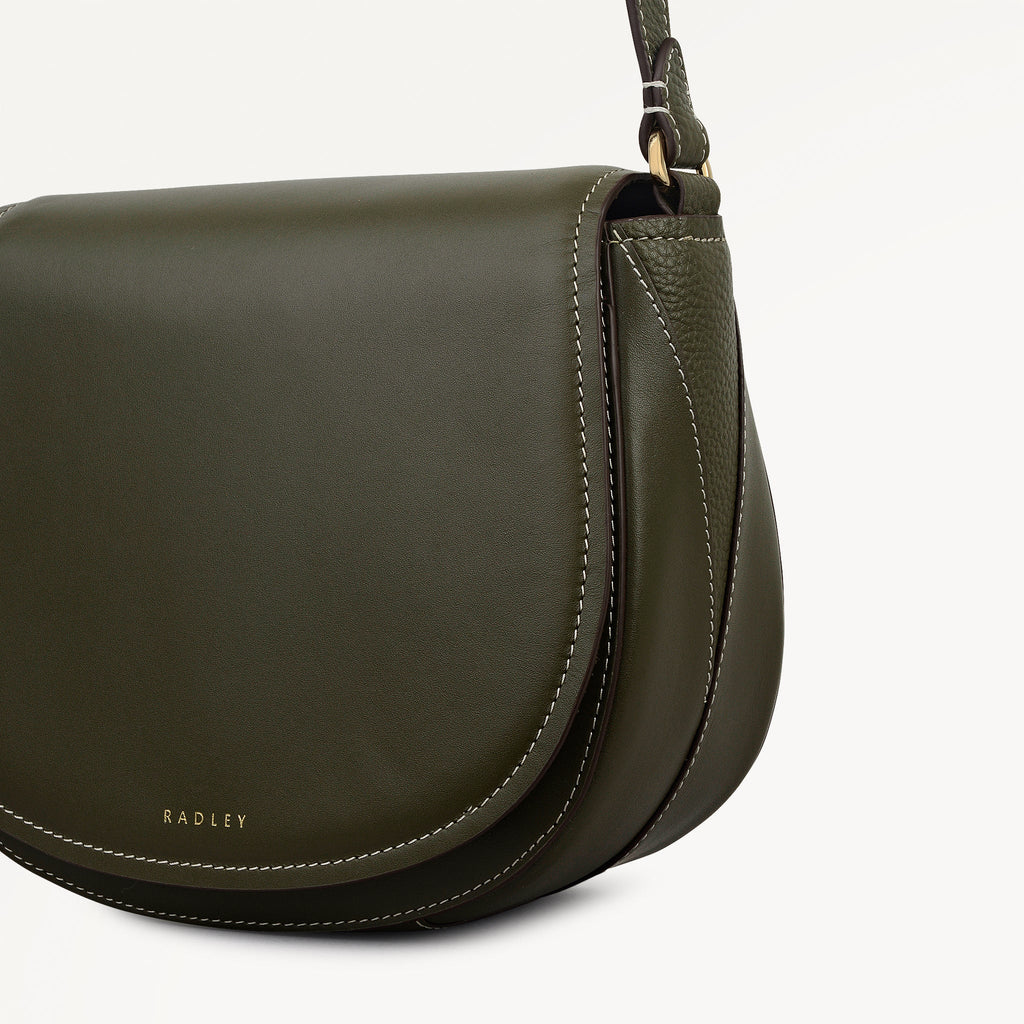 Liverpool Gardens Medium Flapover Cross Body Bag in Pine Needle - 112745