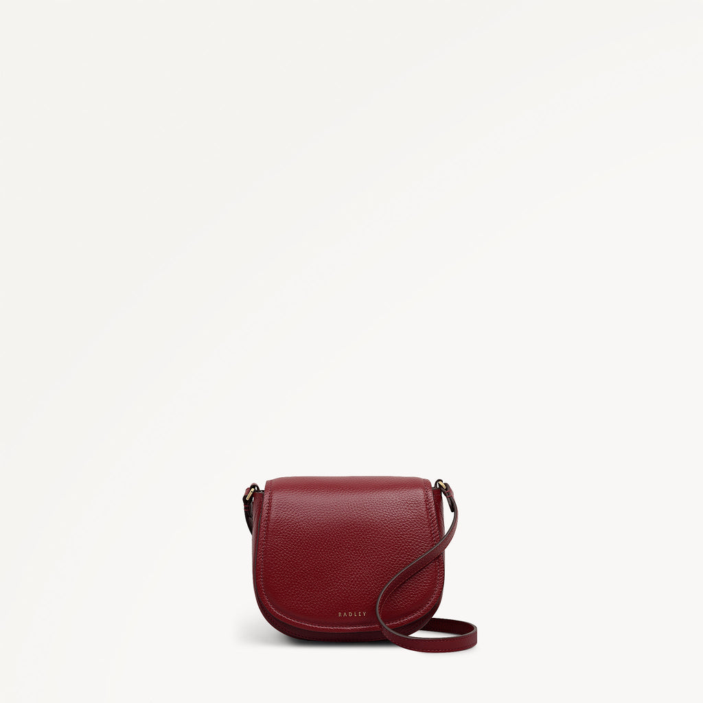 Liverpool Gardens Mini Flapover Cross Body Bag in Carmine - 112750