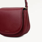 Liverpool Gardens Mini Flapover Cross Body Bag in Carmine - 112750