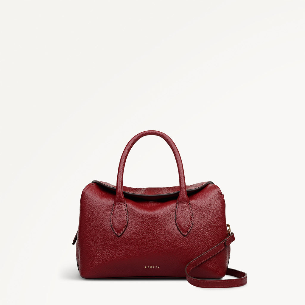 Liverpool Gardens Small Ziptop Grab Bag in Carmine - 112751