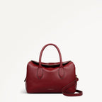 Liverpool Gardens Small Ziptop Grab Bag in Carmine - 112751