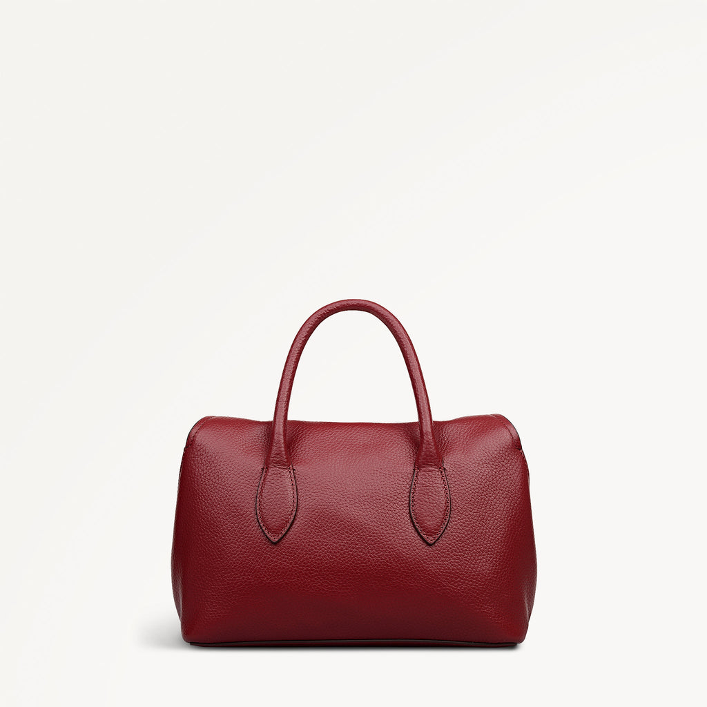 Liverpool Gardens Small Ziptop Grab Bag in Carmine - 112751