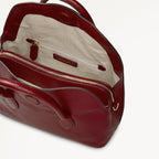 Liverpool Gardens Small Ziptop Grab Bag in Carmine - 112751