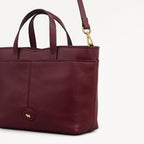 Maldon Mews Medium Ziptop Grab Dark Cherry - 112921