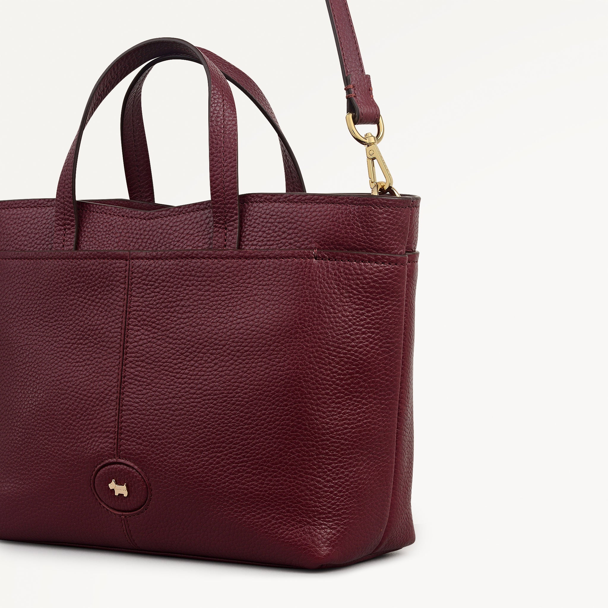 Maldon Mews Medium Ziptop Grab Dark Cherry - 112921