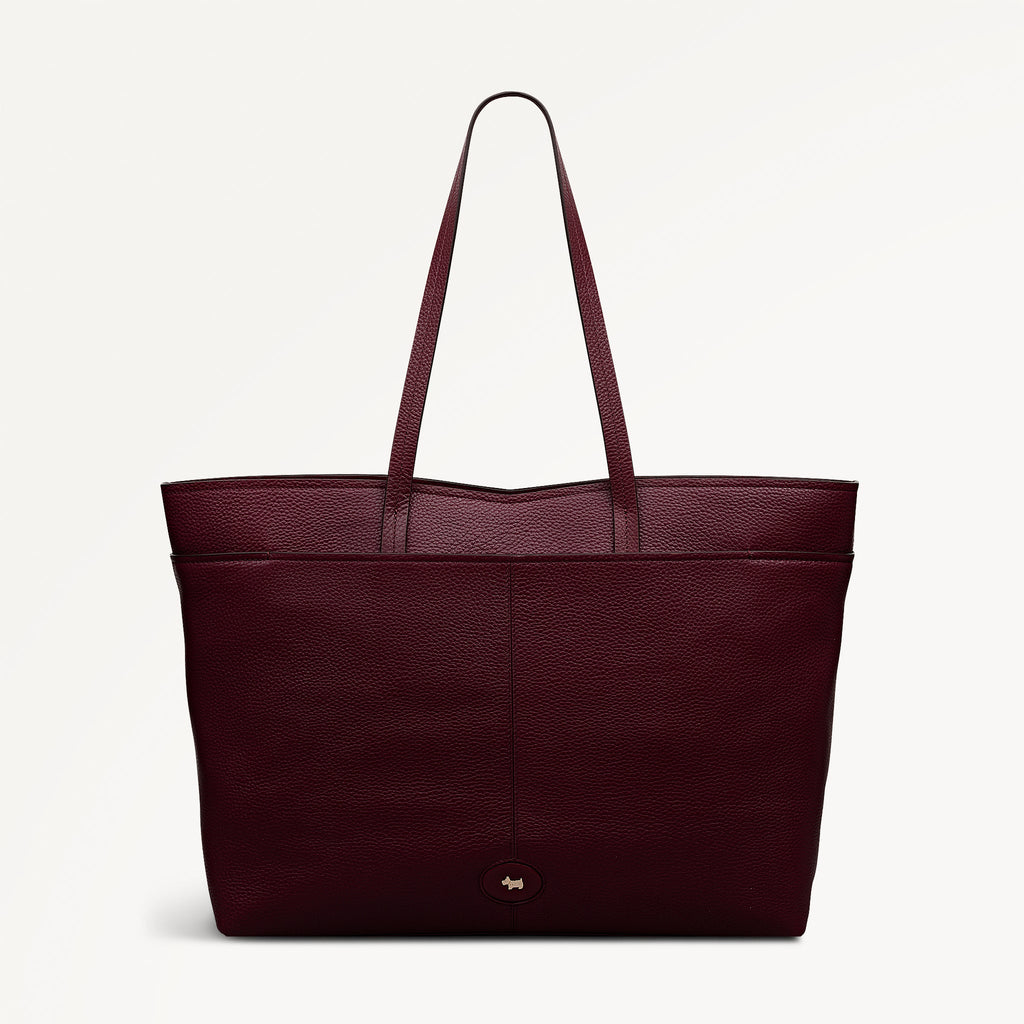 Maldon Mews Large Ziptop Tote Dark Cherry - 112925