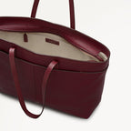 Maldon Mews Large Ziptop Tote Dark Cherry - 112925