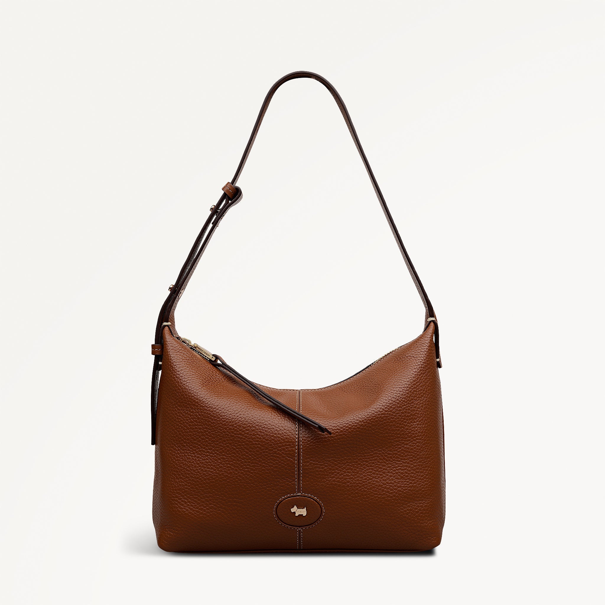 Maldon Mews Medium Ziptop Shoulder Cognac - 112929