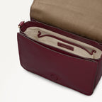 Maldon Mews Medium Flapover Cross Body Dark Cherry - 112930