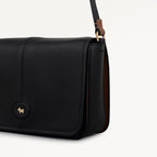 Maldon Mews Medium Flapover Cross Body Black - 112932
