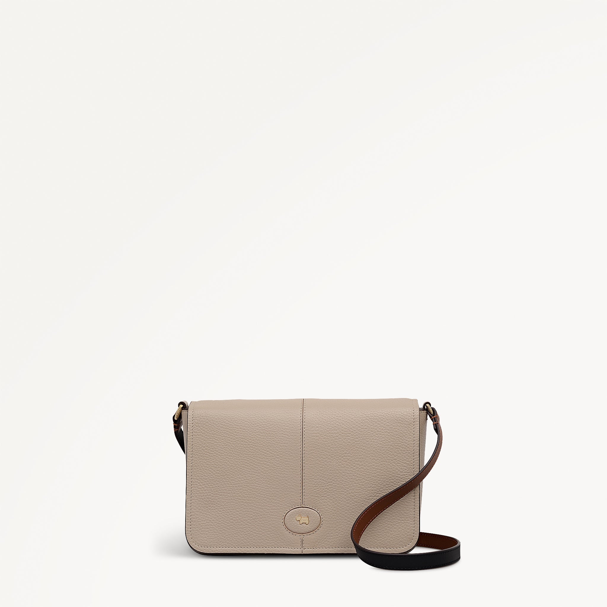 Maldon Mews - Colourblock Medium Flapover Cross Body Porcini - 112934