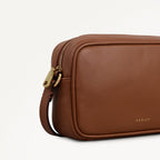 Hadley Lane Small Ziptop Cross Body Cognac - 112937