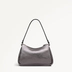 Carlton Close - Metallic Small Ziptop Shoulder Gun Metal - 112952