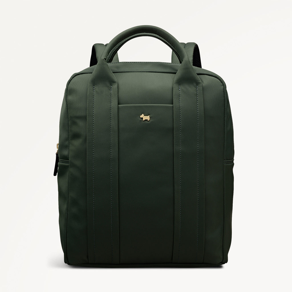 Grove Close Large Ziptop Backpack Khaki - 112960