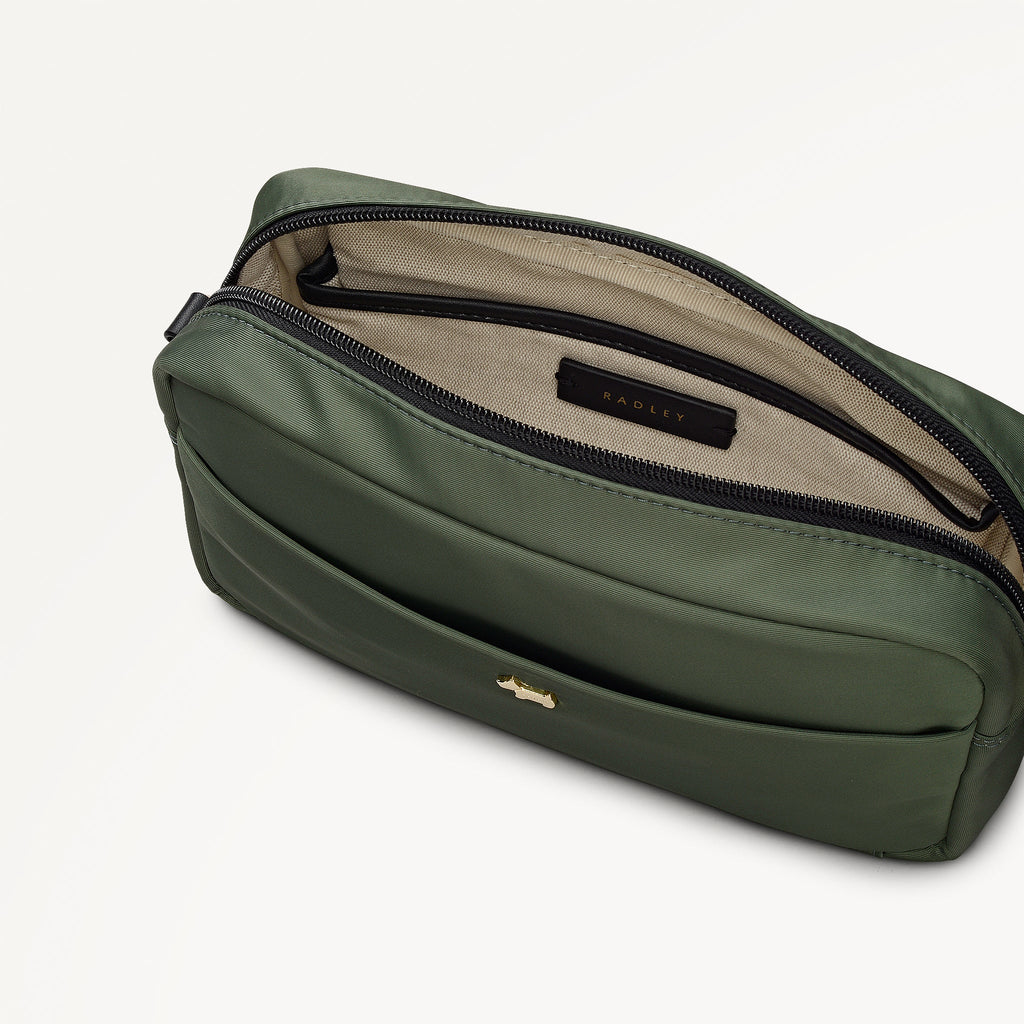 Grove Close - Responsible Mini Ziptop Cross Body Khaki - 112963