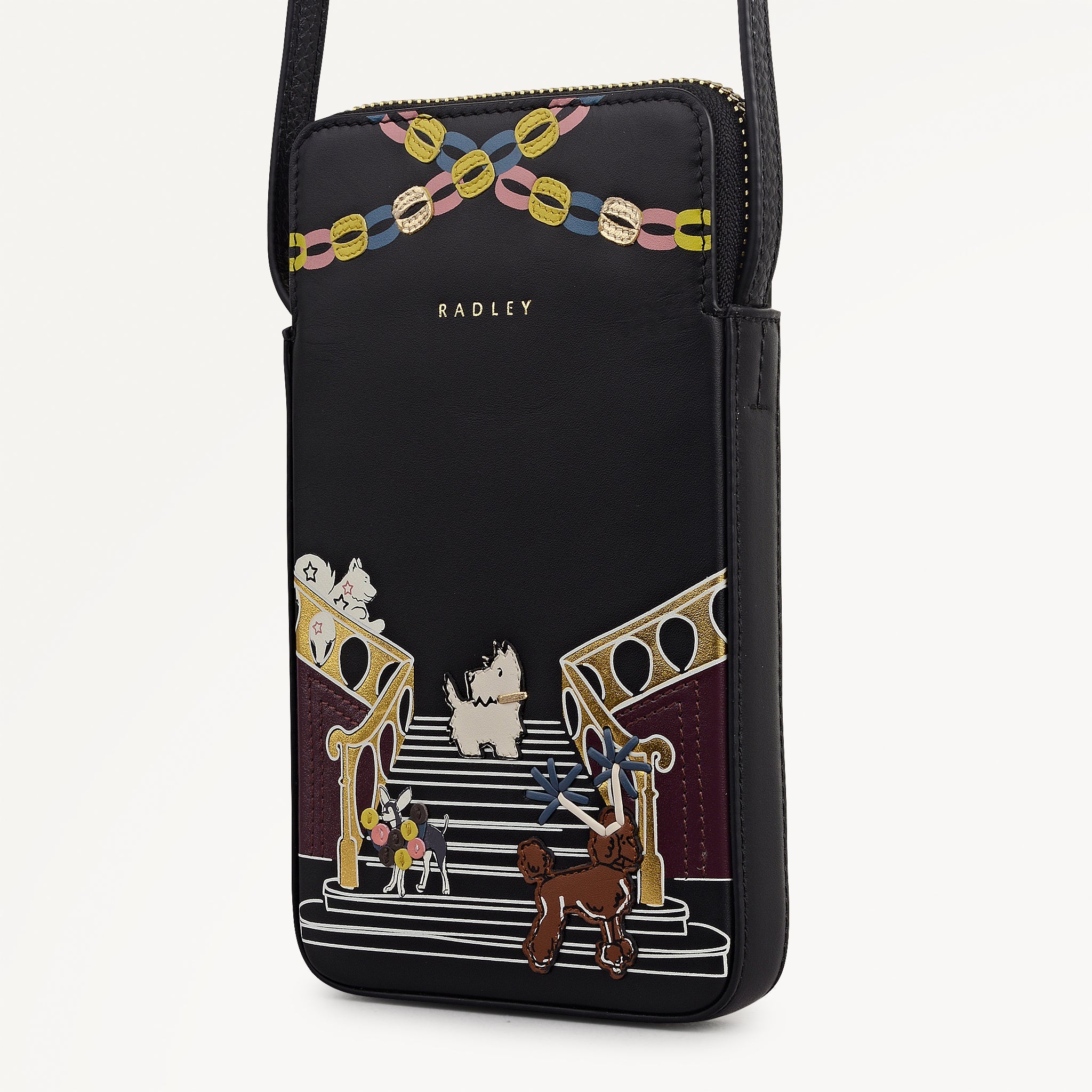 Party Pals Medium Phone Cross Body Black - 113001