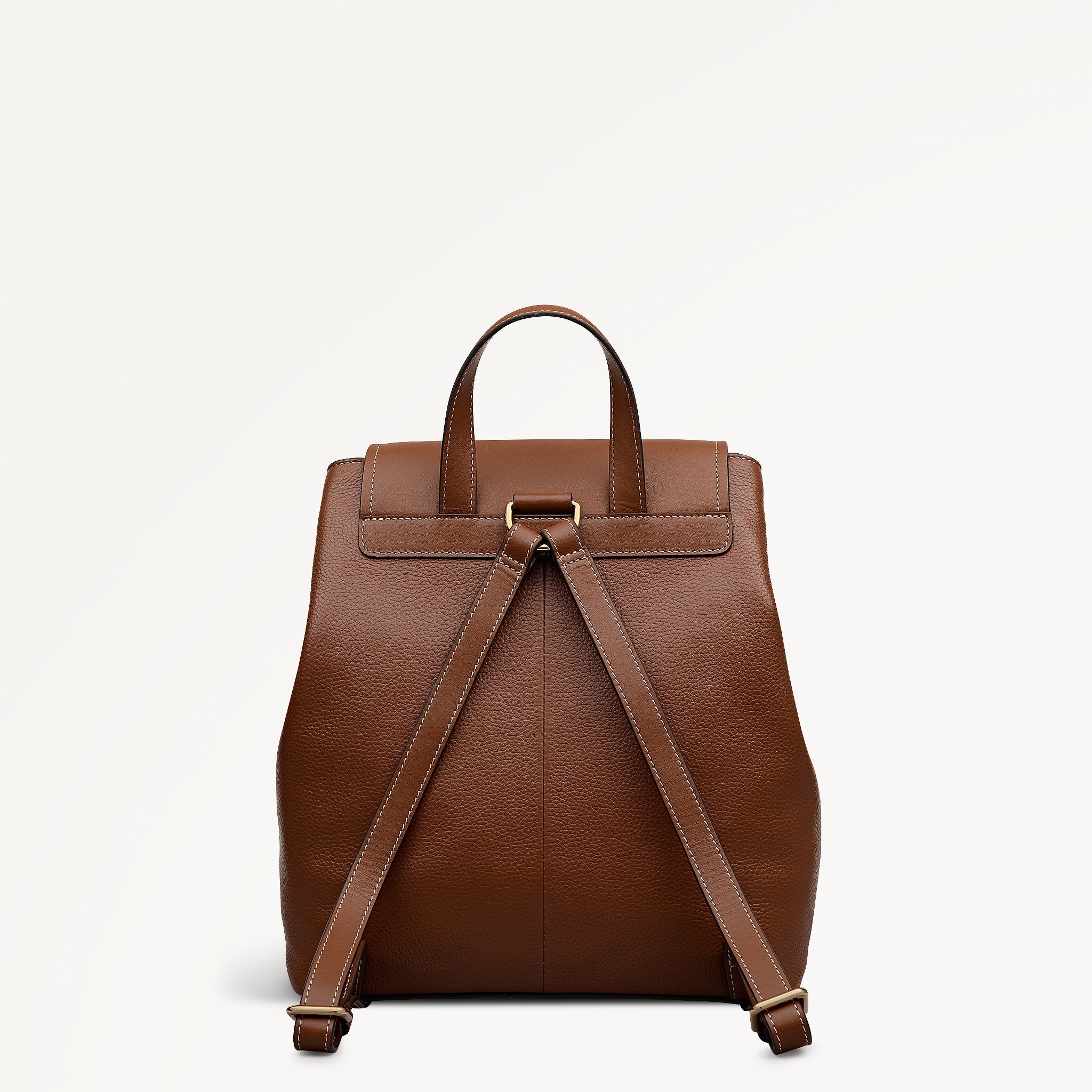Noble Alley Small Flapover Backpack Cognac - 113010