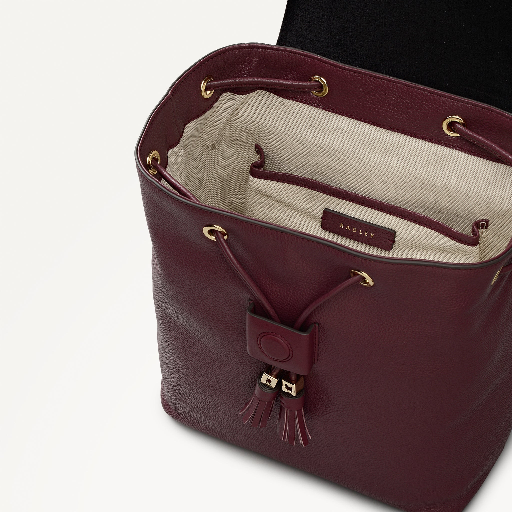 Noble Alley Small Flapover Backpack Dark Cherry - 113011