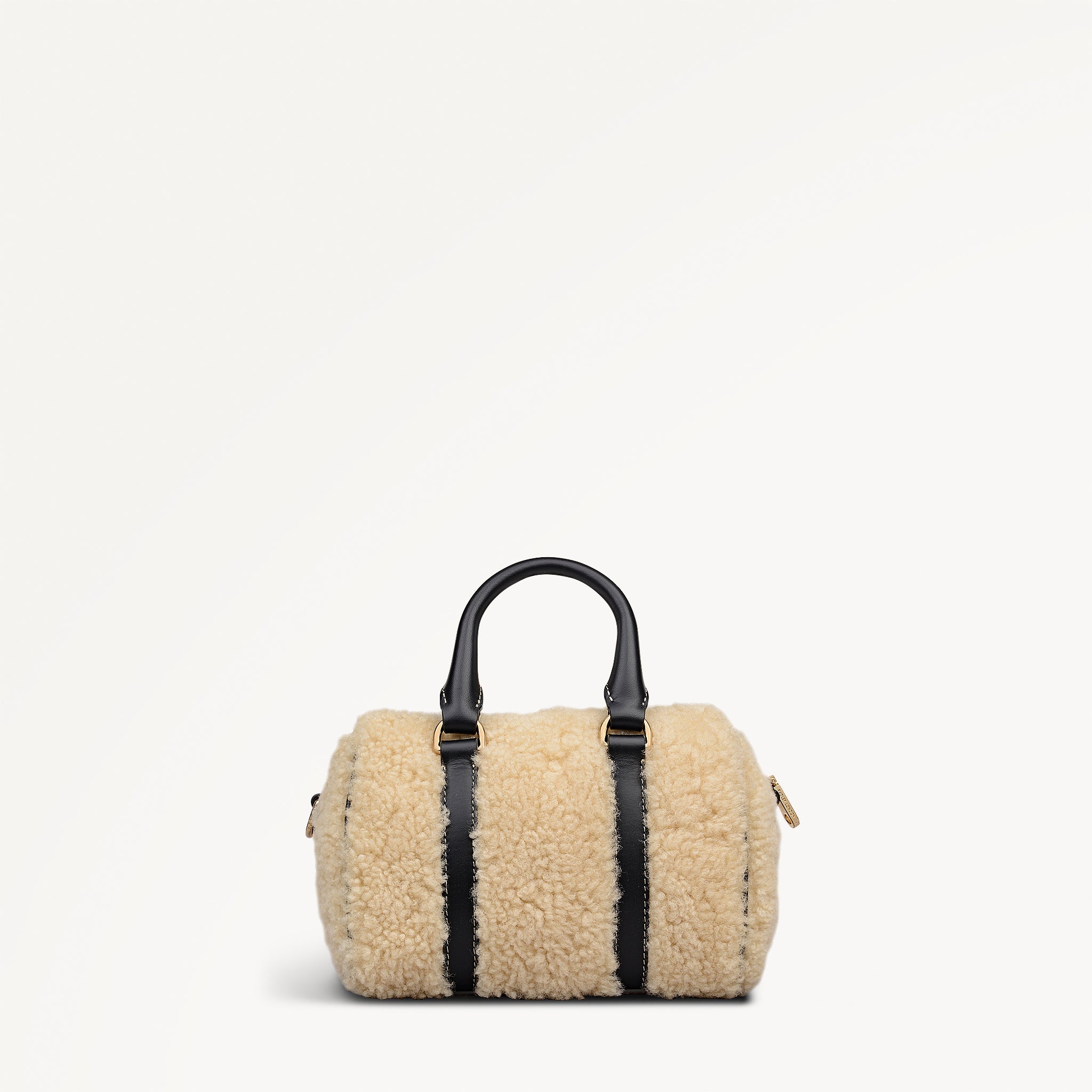 Noble Alley - Shearling Mini Ziptop Grab Natural - 113014