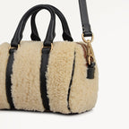 Noble Alley - Shearling Mini Ziptop Grab Natural - 113014