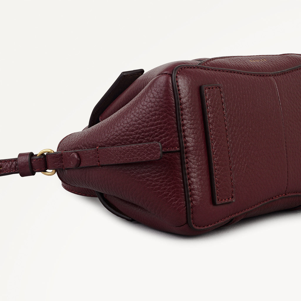 The Chancery Small Flapover Grab Dark Cherry - 113035