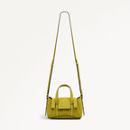 The Chancery - Suede Small Flapover Grab Limoncello - 113036