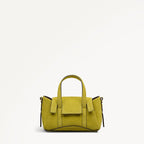 The Chancery - Suede Small Flapover Grab Limoncello - 113036
