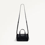 The Chancery - High Shine Small Flapover Grab Black - 113037