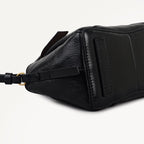 The Chancery - High Shine Small Flapover Grab Black - 113037