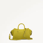 The Romilly - Suede Small Ziptop Grab Limoncello - 113038