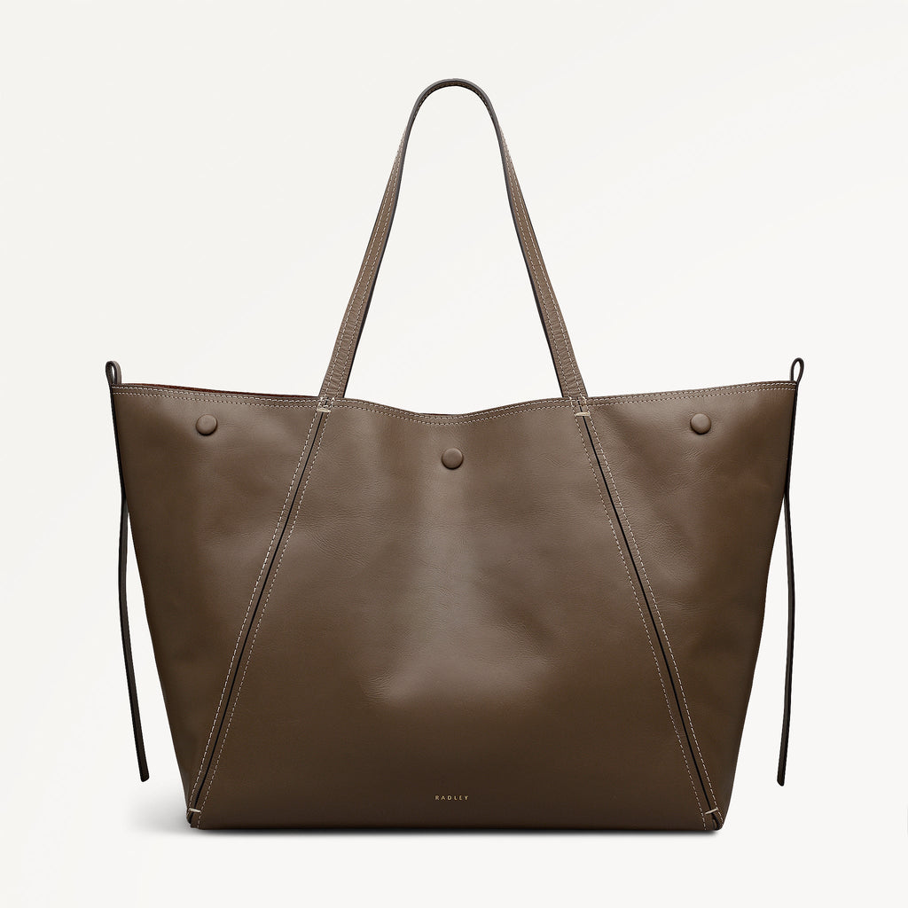The Delphine Extra Large Open Top Tote Coffee - 113045