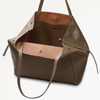 The Delphine Extra Large Open Top Tote Coffee - 113045